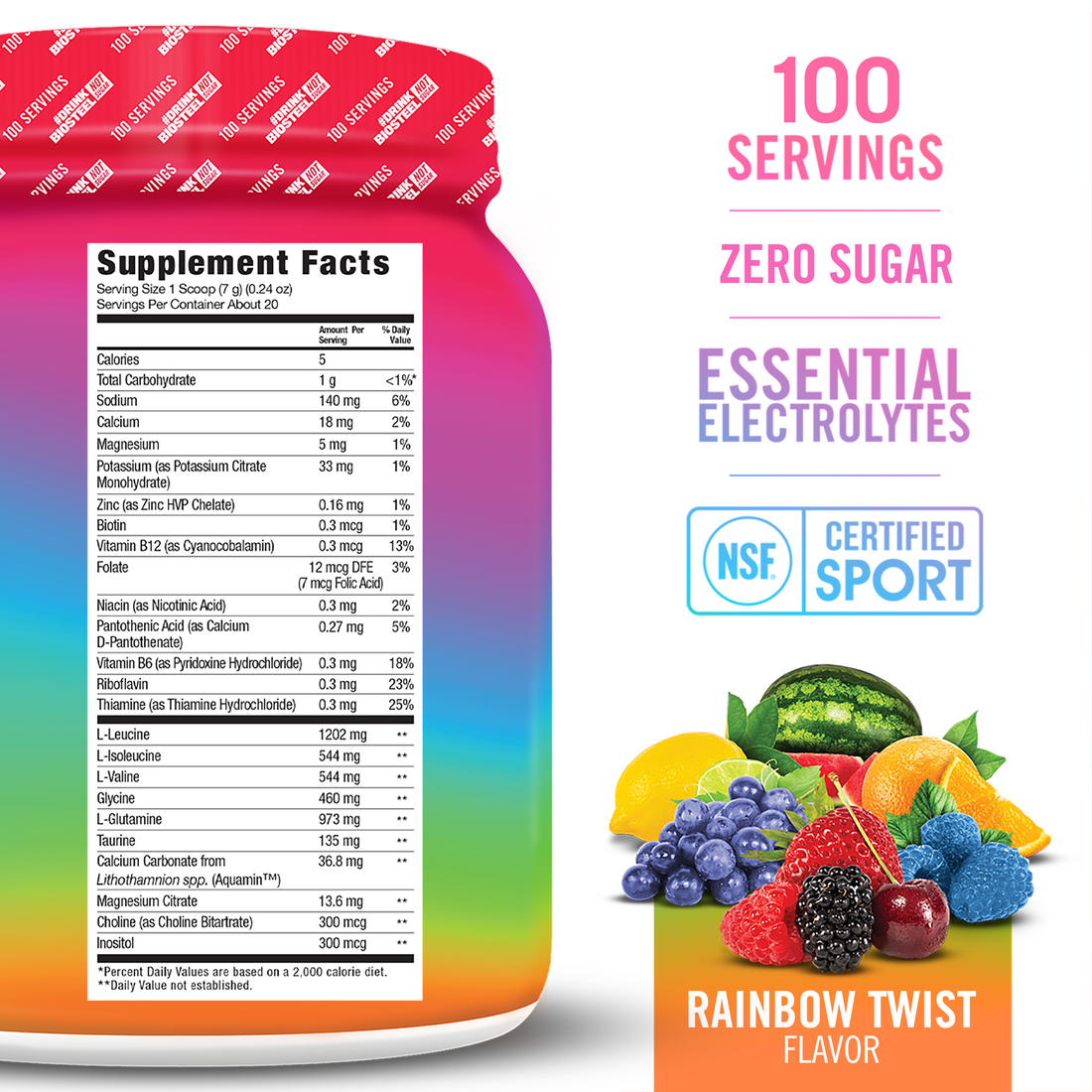 HYDRATION MIX / Rainbow Twist - 100 Annosta